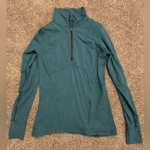 Lululemon quarter zip- teal, size 8